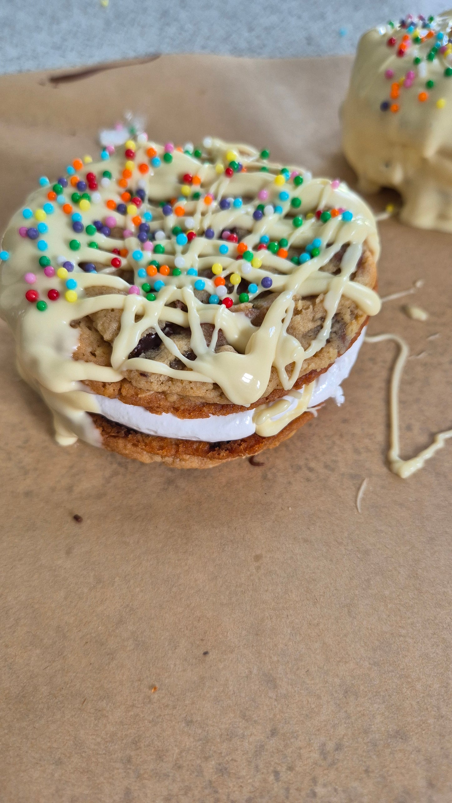 Lemon Curd Cookie Fluff Sandwich