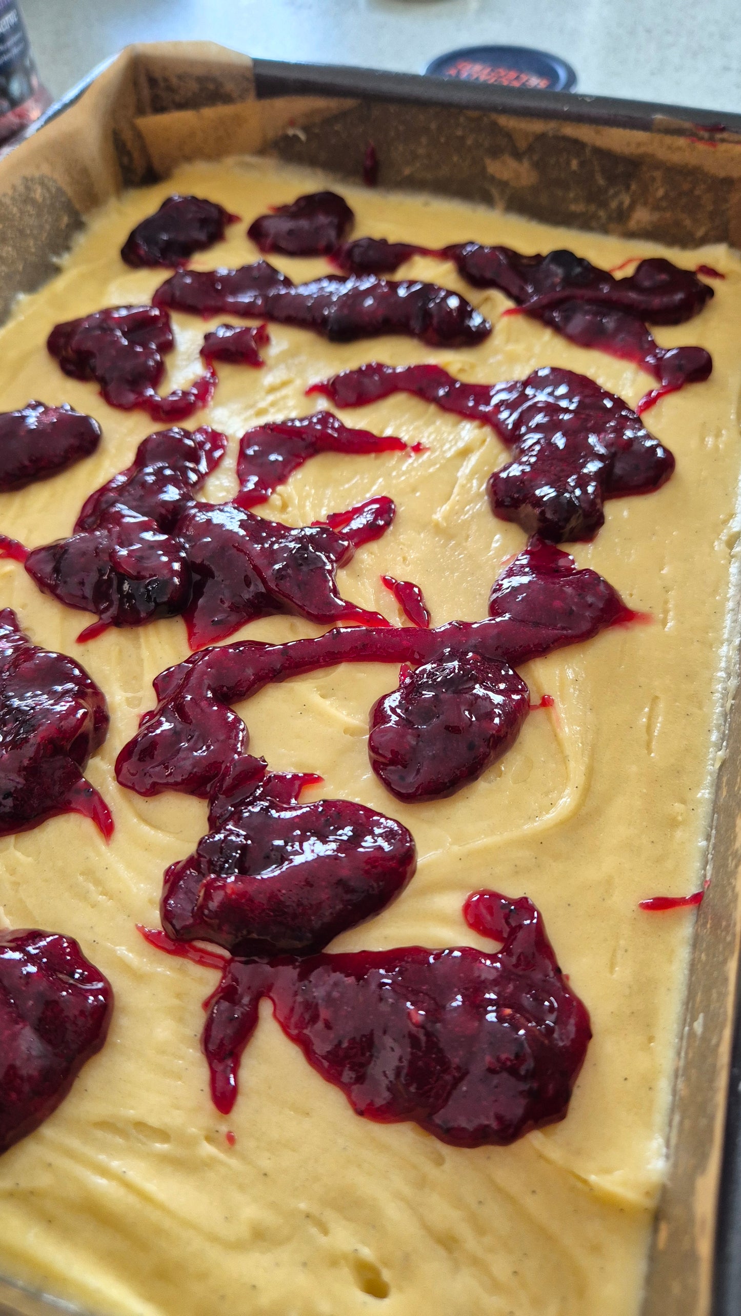 Berry Swirled Blondie Slice - Tester