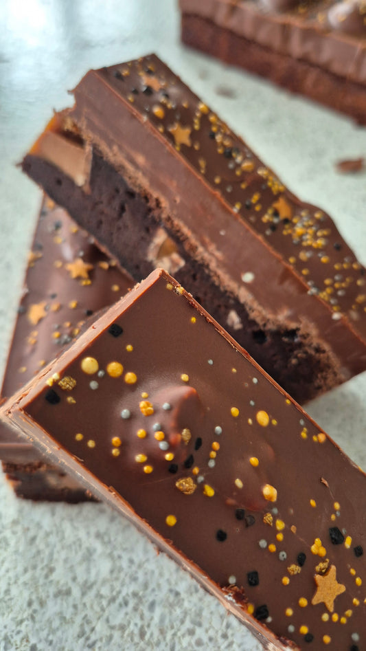 Caramel & Mars Bar Chunk Fluff Topped Brownie