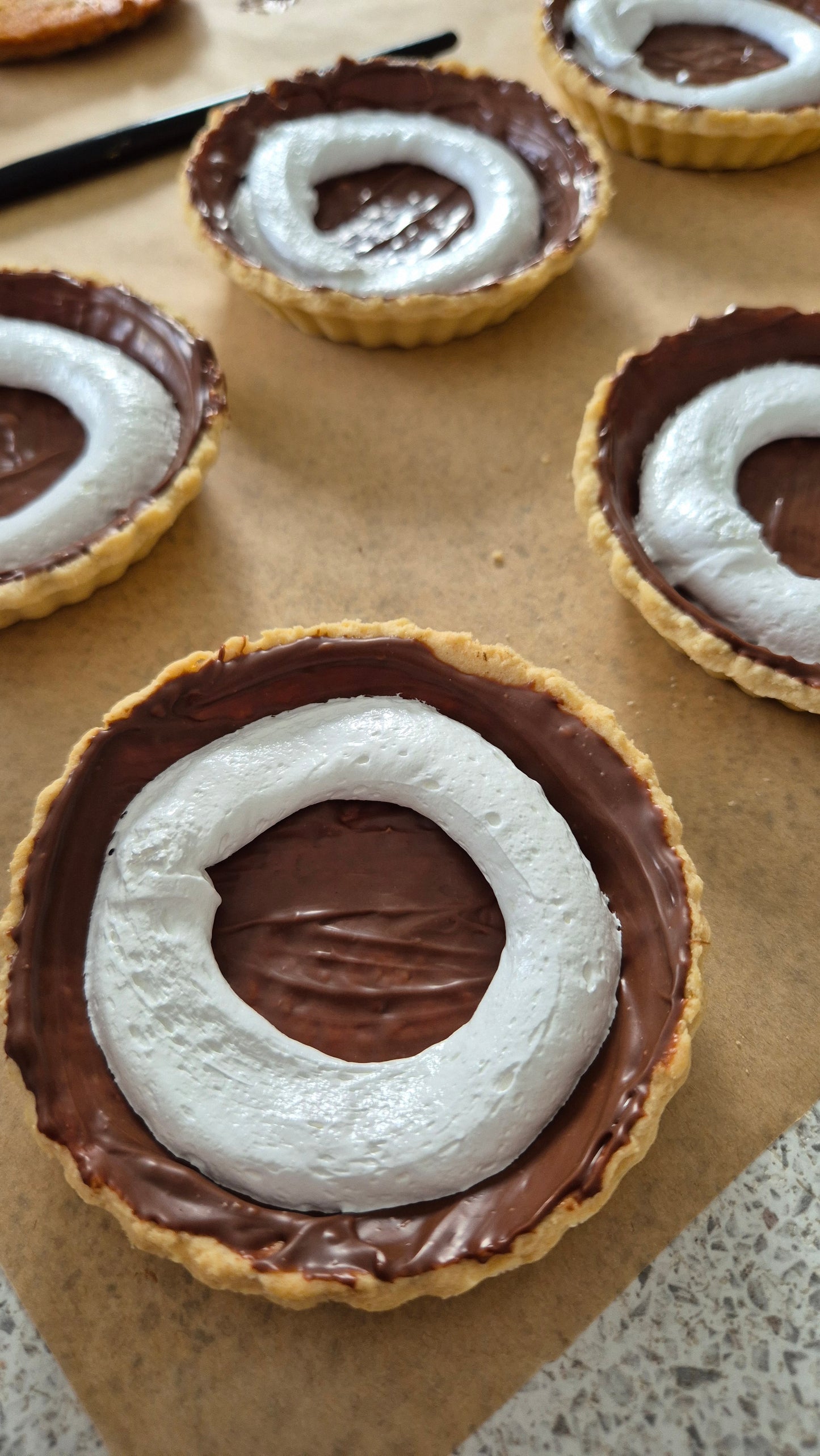 Fluff Topped Salted Caramel Tarts