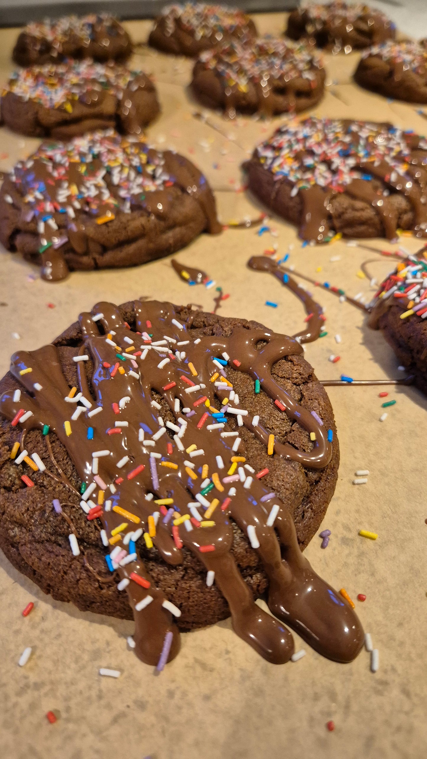 Triple Chocolate Orange Thicc Cookies