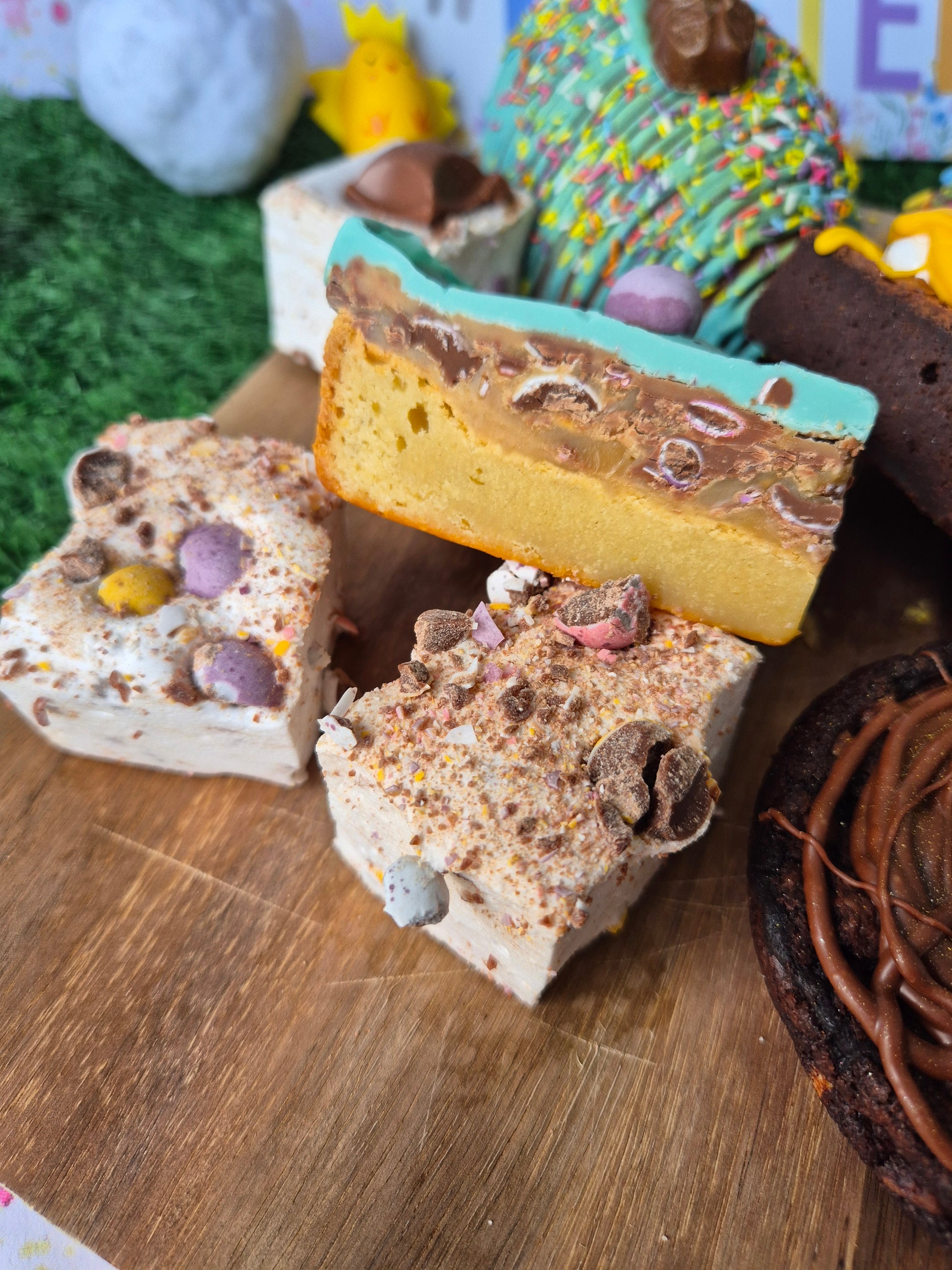 Speckled Mini Egg Easter Caramel Blondie image 1