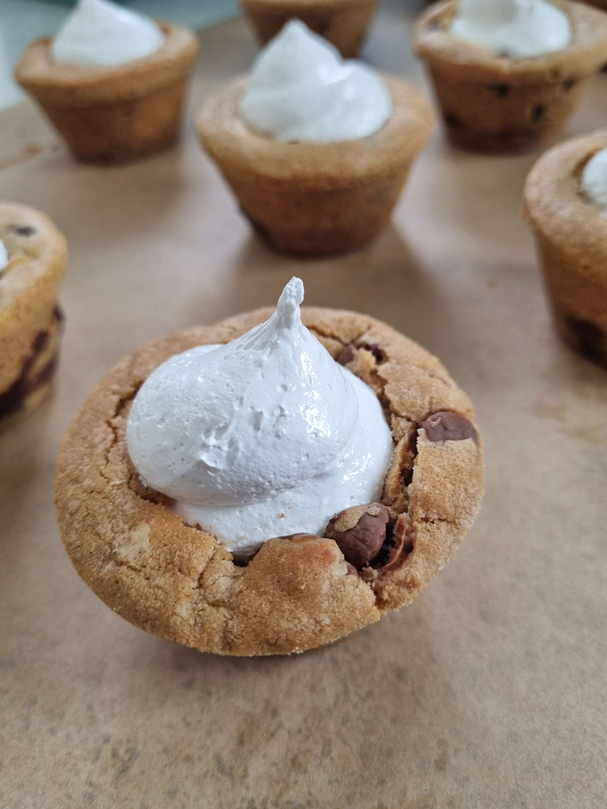 Salted Caramel Fluff Cookie Cups image 3
