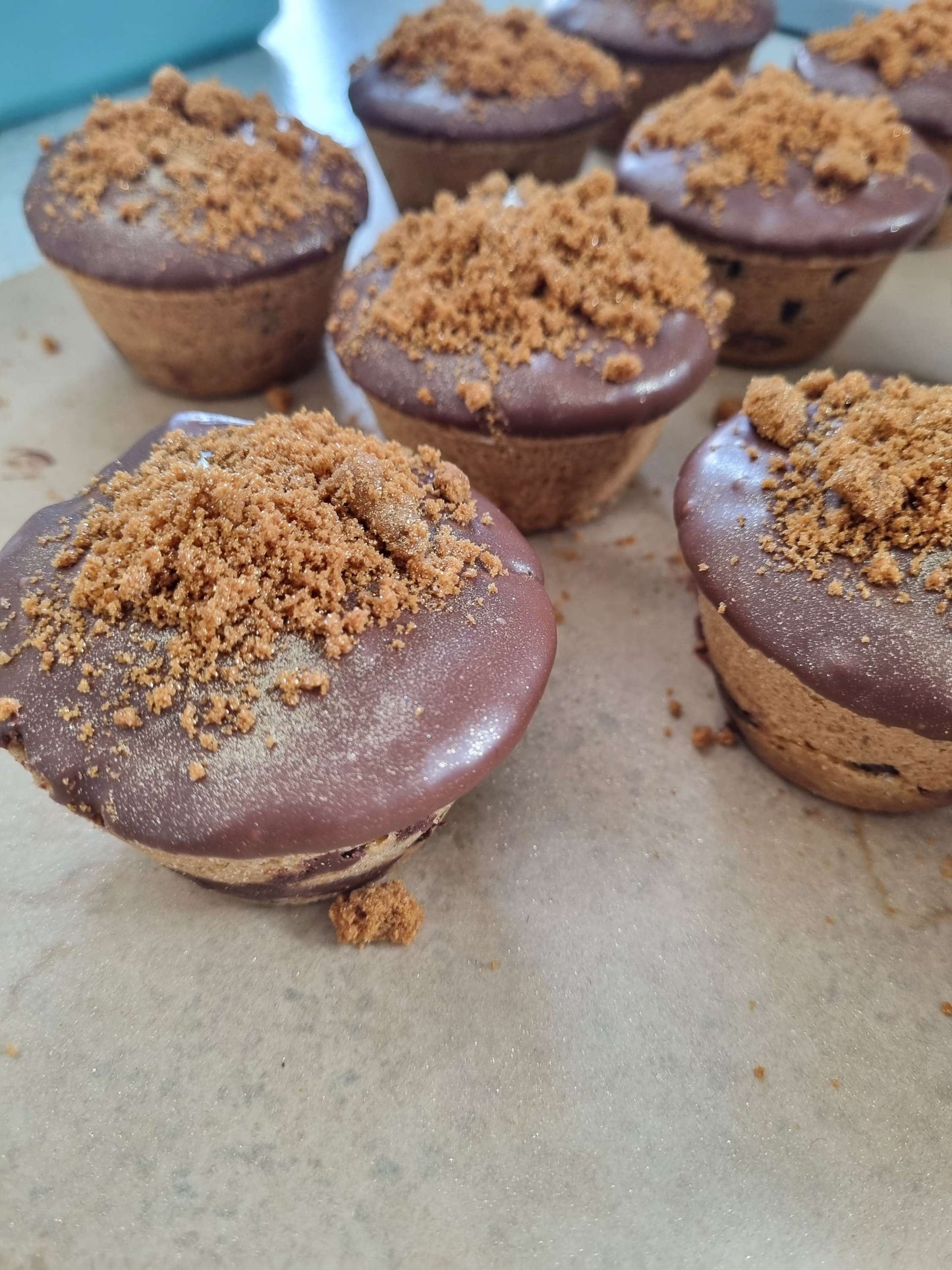 Salted Caramel Fluff Cookie Cups image 0