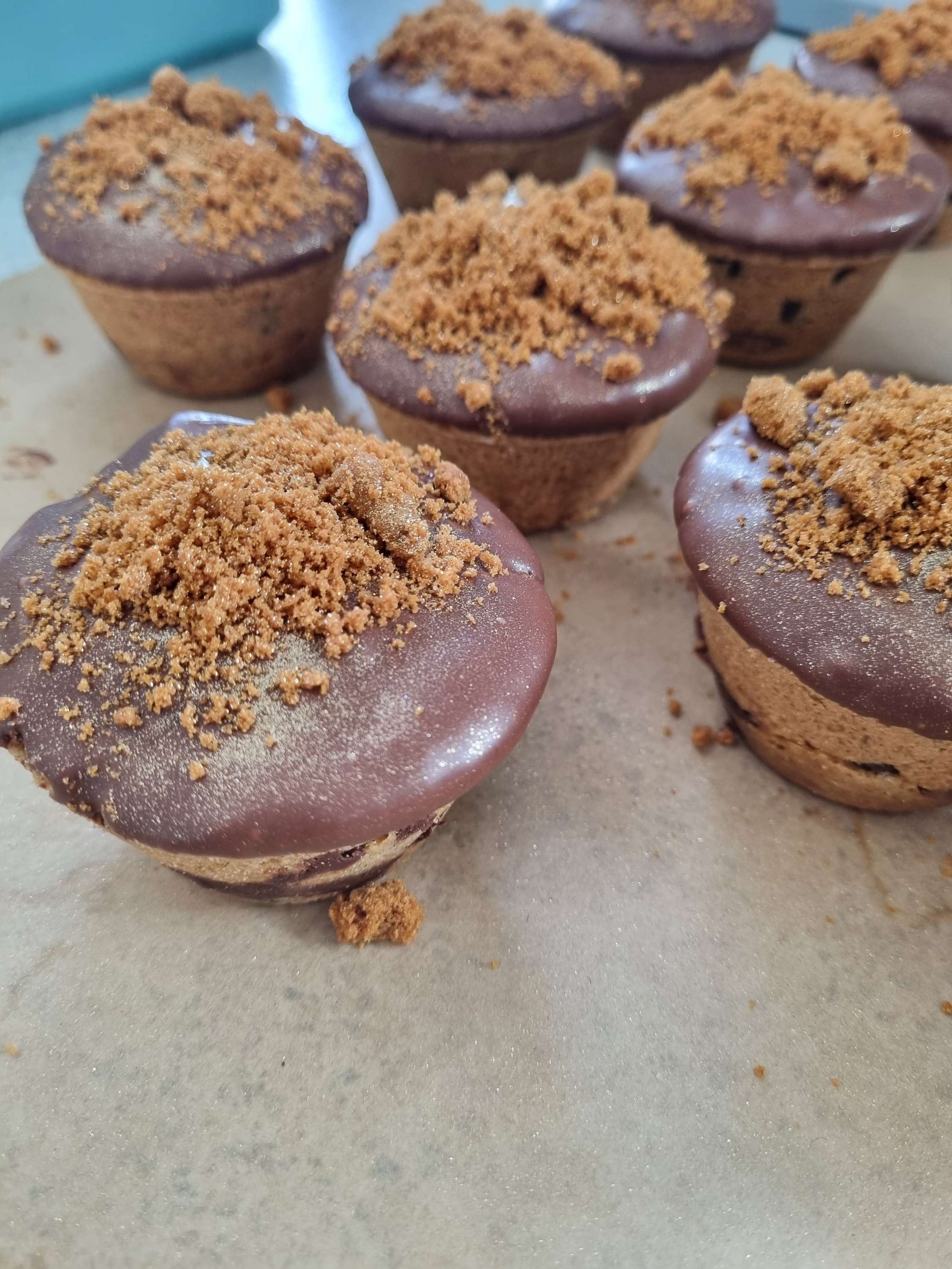 Salted Caramel Fluff Cookie Cups image 0