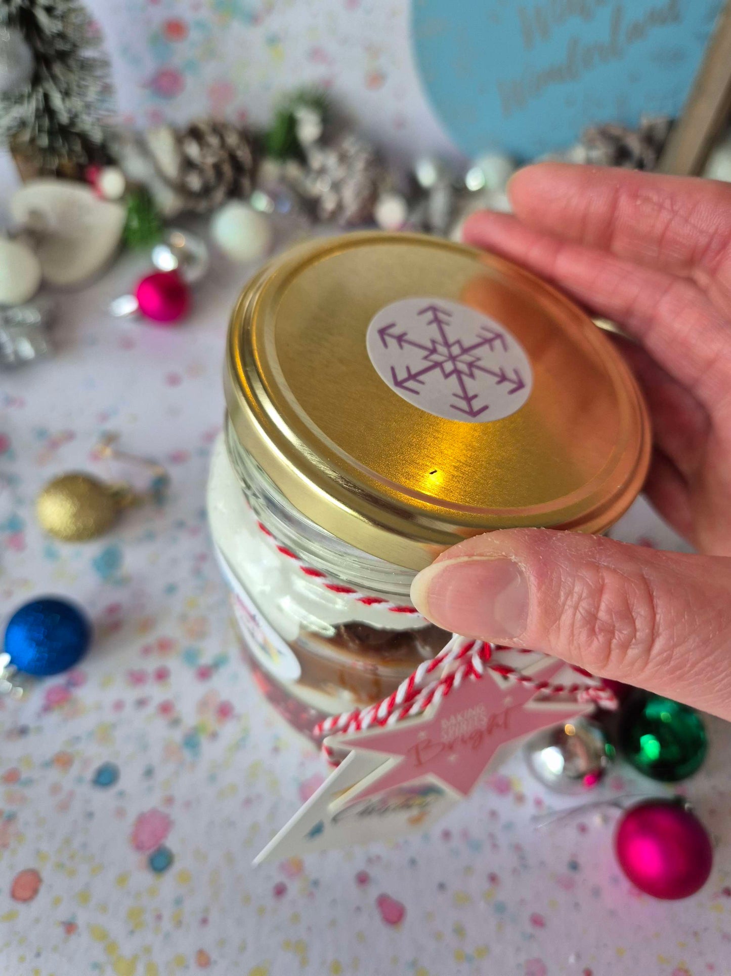 Chocolate Gingerbread People & Caramel Fluff Jar image 2