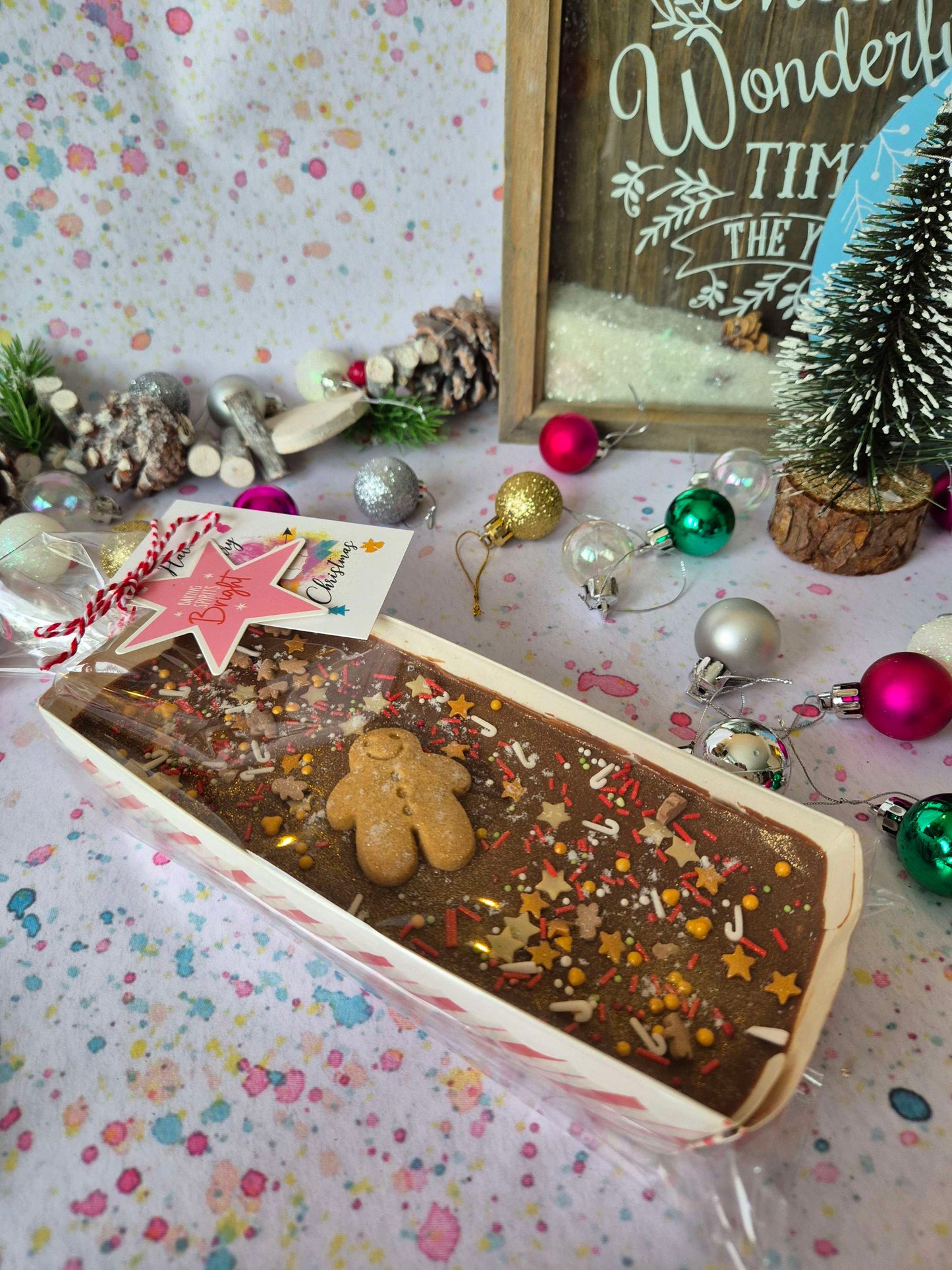 Christmas Brownie Tray Gift - 3 Flavours image 0