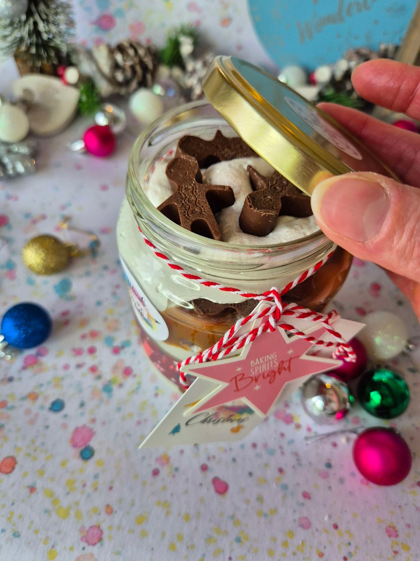Chocolate Gingerbread People & Caramel Fluff Jar image 3