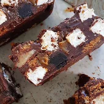 Nutella Blondie Rocky Road | Marsh Loves Mallow