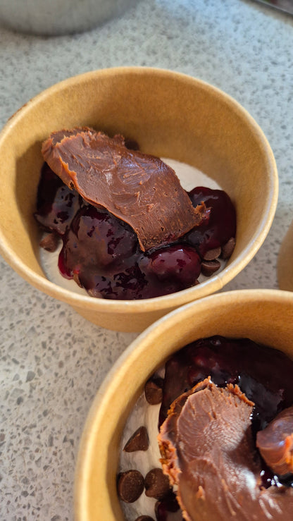 Blackforest Cherry Brownie Marshmallow Fluff Pot