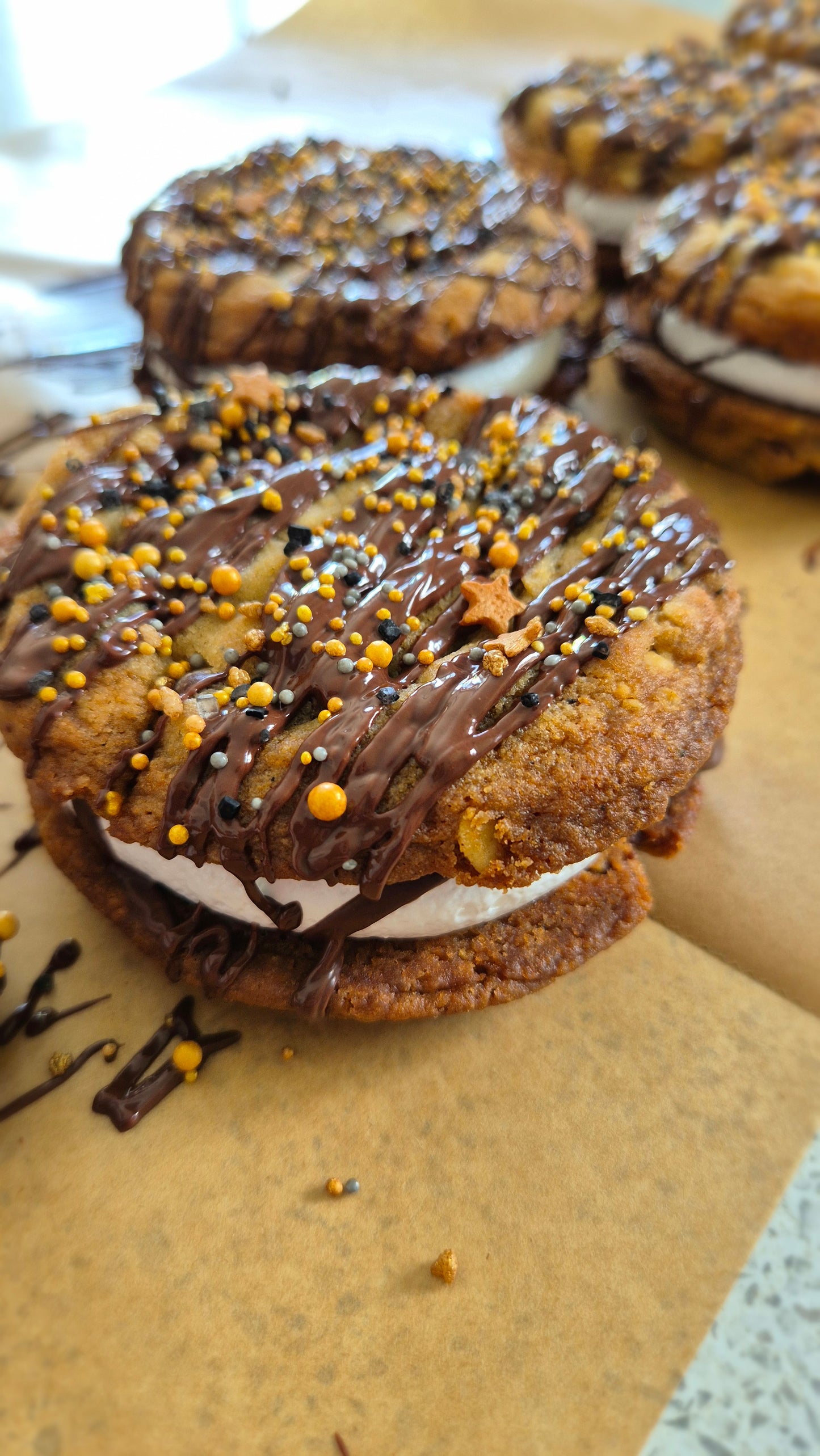 Salted Caramel Cookie Fluff Sandwich
