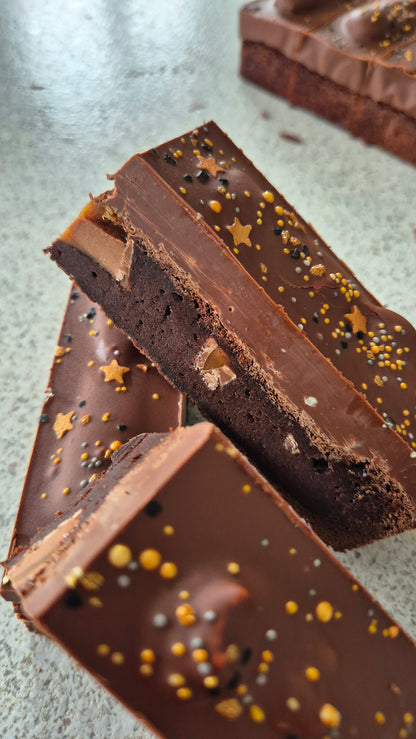 Caramel & Mars Bar Chunk Fluff Topped Brownie