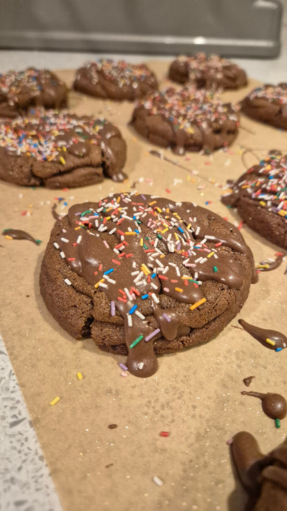 Triple Chocolate Orange Thicc Cookies