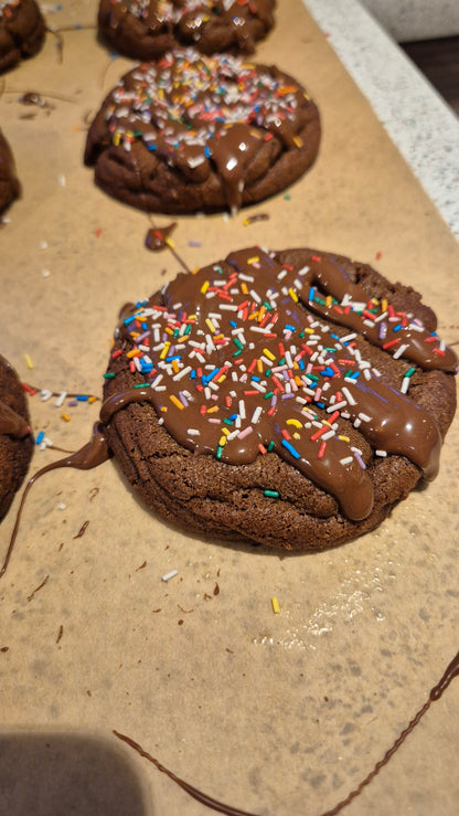 Triple Chocolate Orange Thicc Cookies
