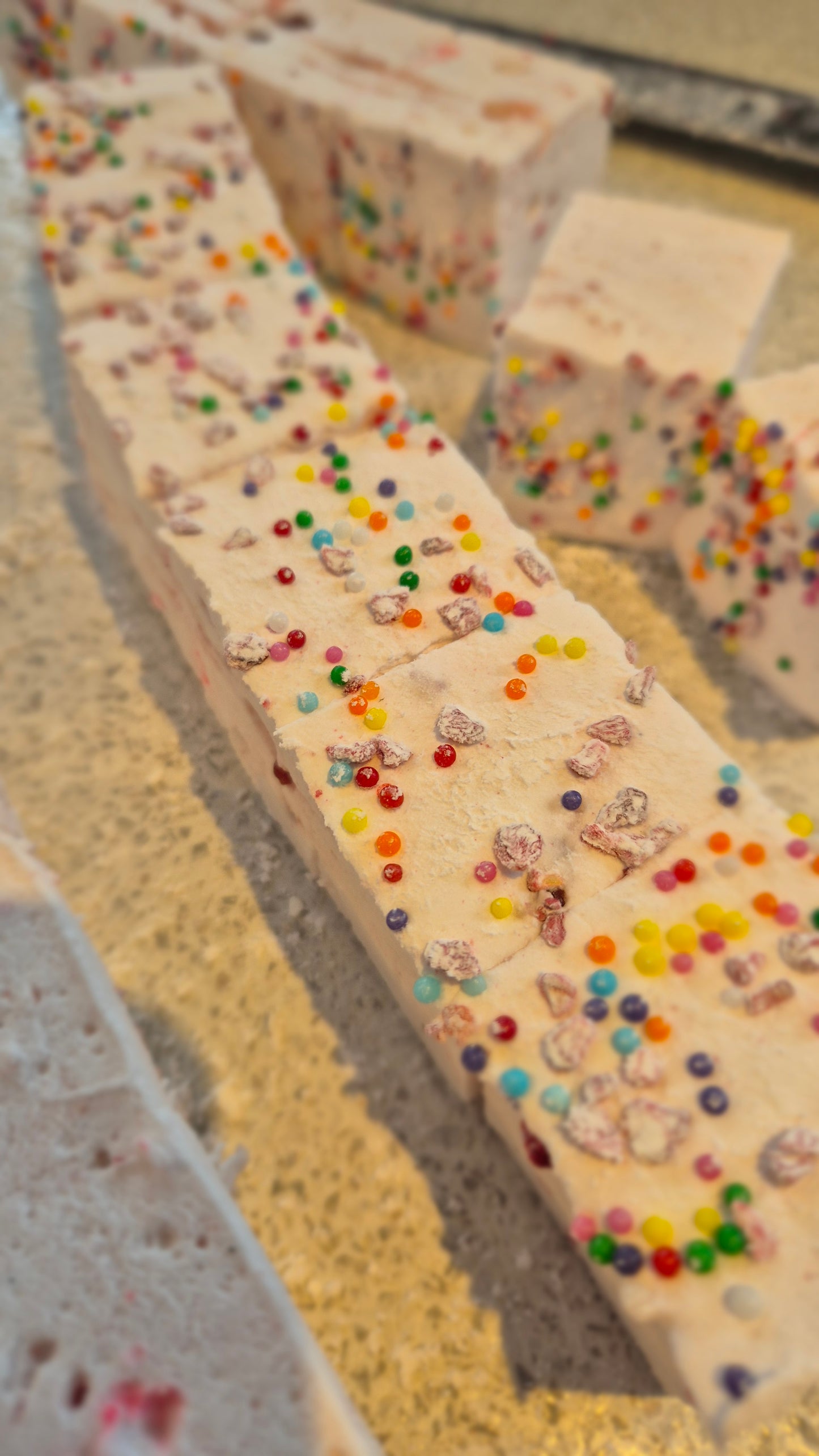 Vanilla & Raspberry Swirl Sprinkle Marshmallows - 6 pieces