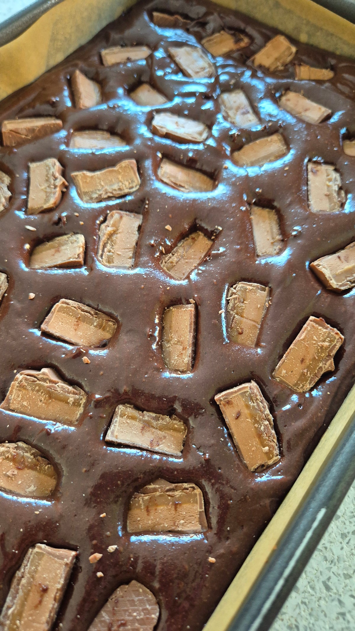 Caramel & Mars Bar Chunk Fluff Topped Brownie