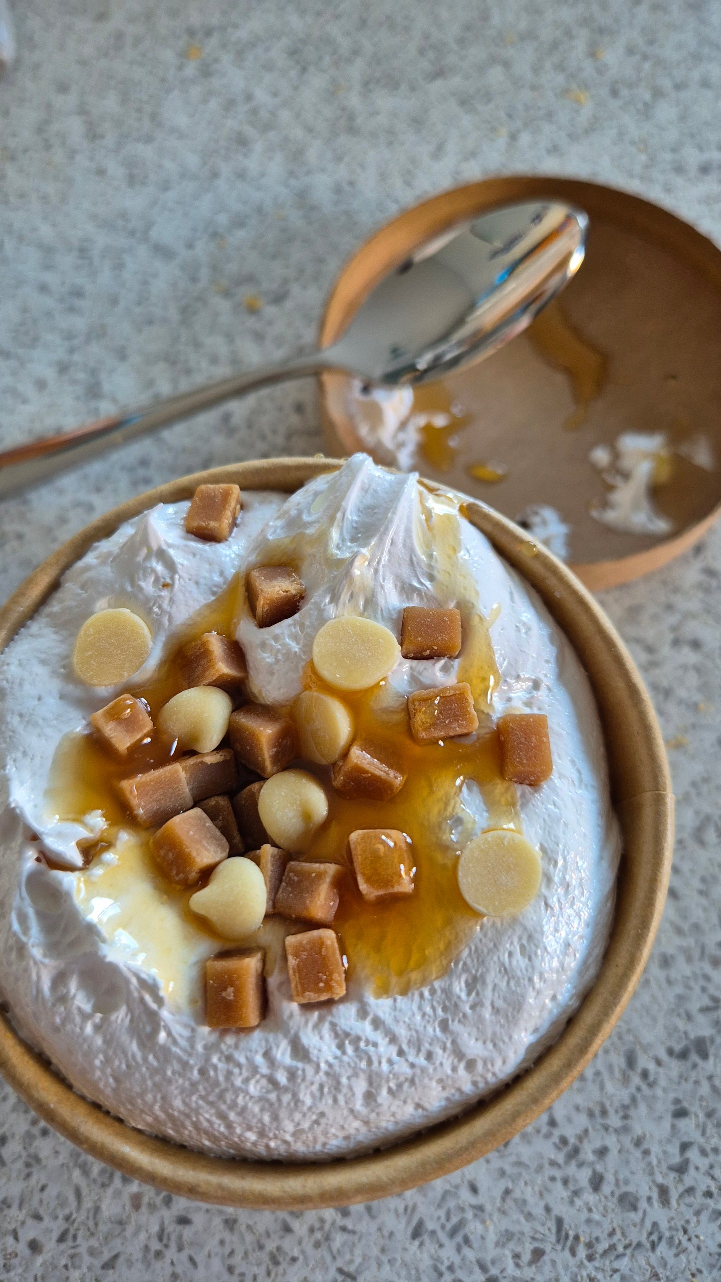 Toffee Fudge Sauce Blondie Fluff Pot