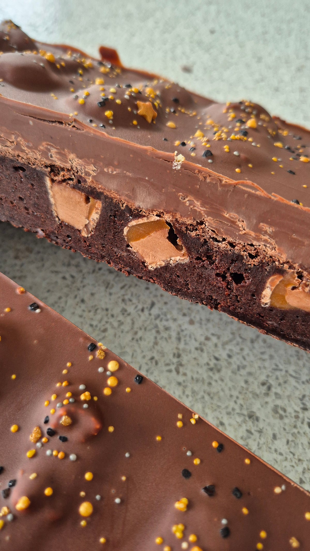 Caramel & Mars Bar Chunk Fluff Topped Brownie