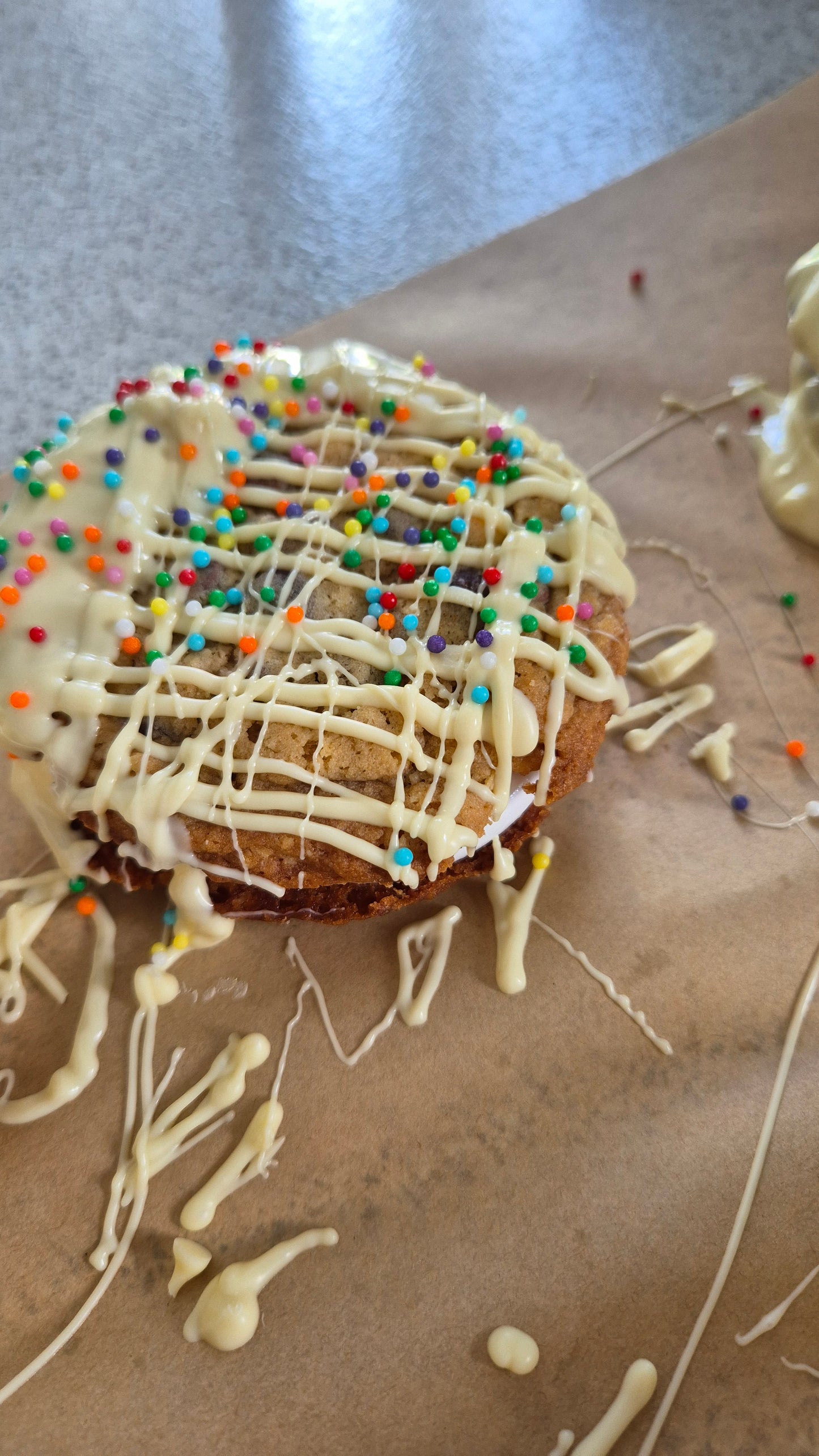 Lemon Curd Cookie Fluff Sandwich
