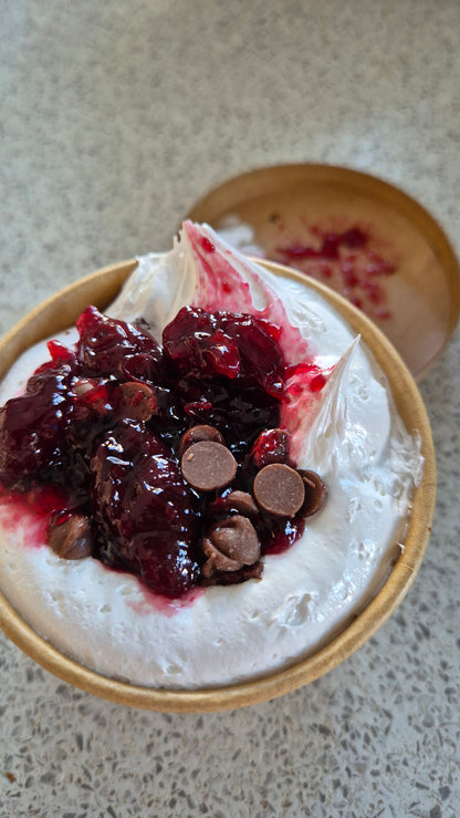 Blackforest Cherry Brownie Marshmallow Fluff Pot