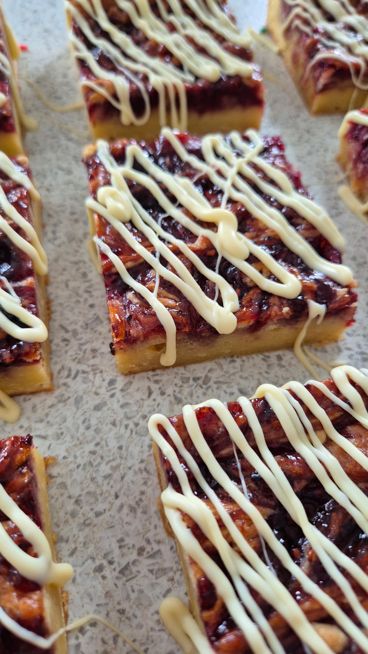 Berry Swirled Blondie Slice - Tester