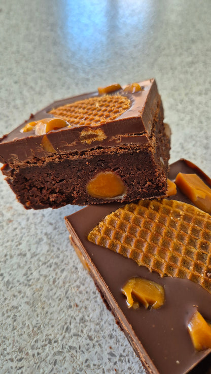 Caramel Chunk & Waffle Brownie