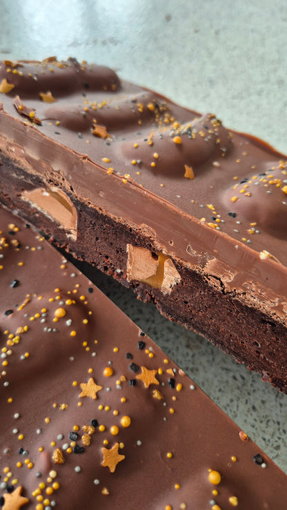 Caramel & Mars Bar Chunk Fluff Topped Brownie