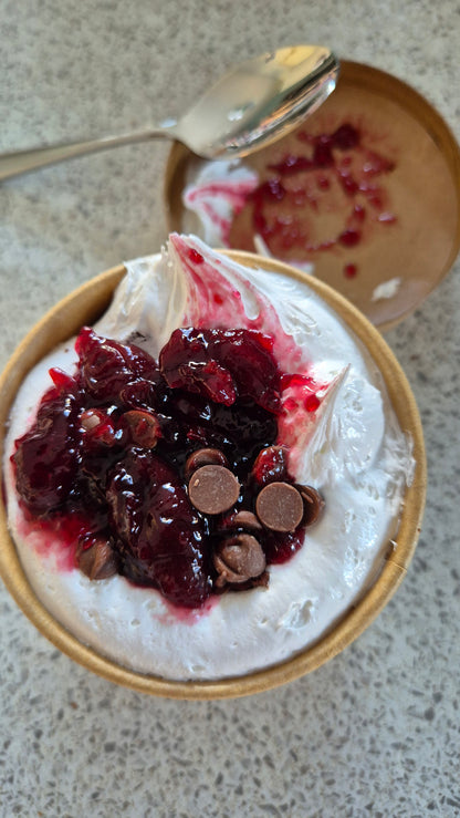 Blackforest Cherry Brownie Marshmallow Fluff Pot