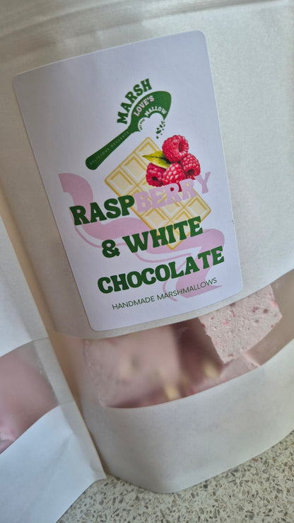 Raspberry & White Chocolate Gourmet Marshmallows