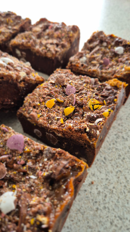 EASTER 2026 Mini Egg & Caramel Swirled Brownie