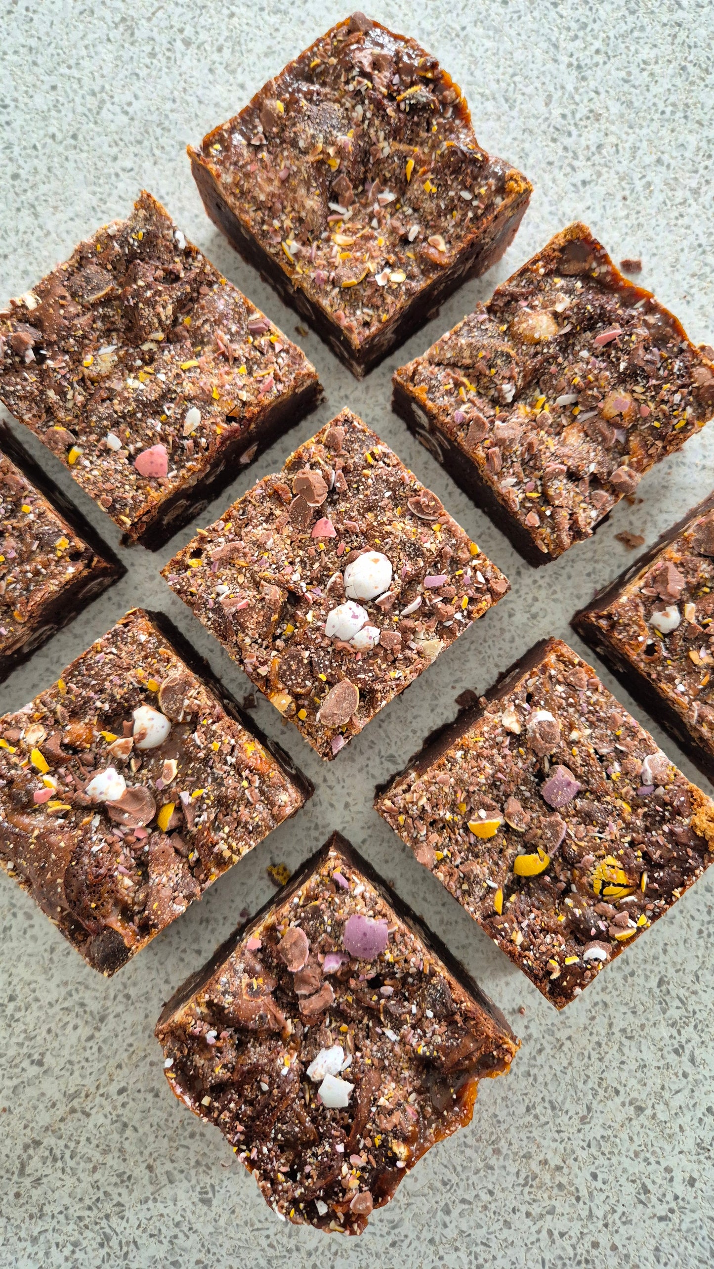 EASTER 2026 Mini Egg & Caramel Swirled Brownie