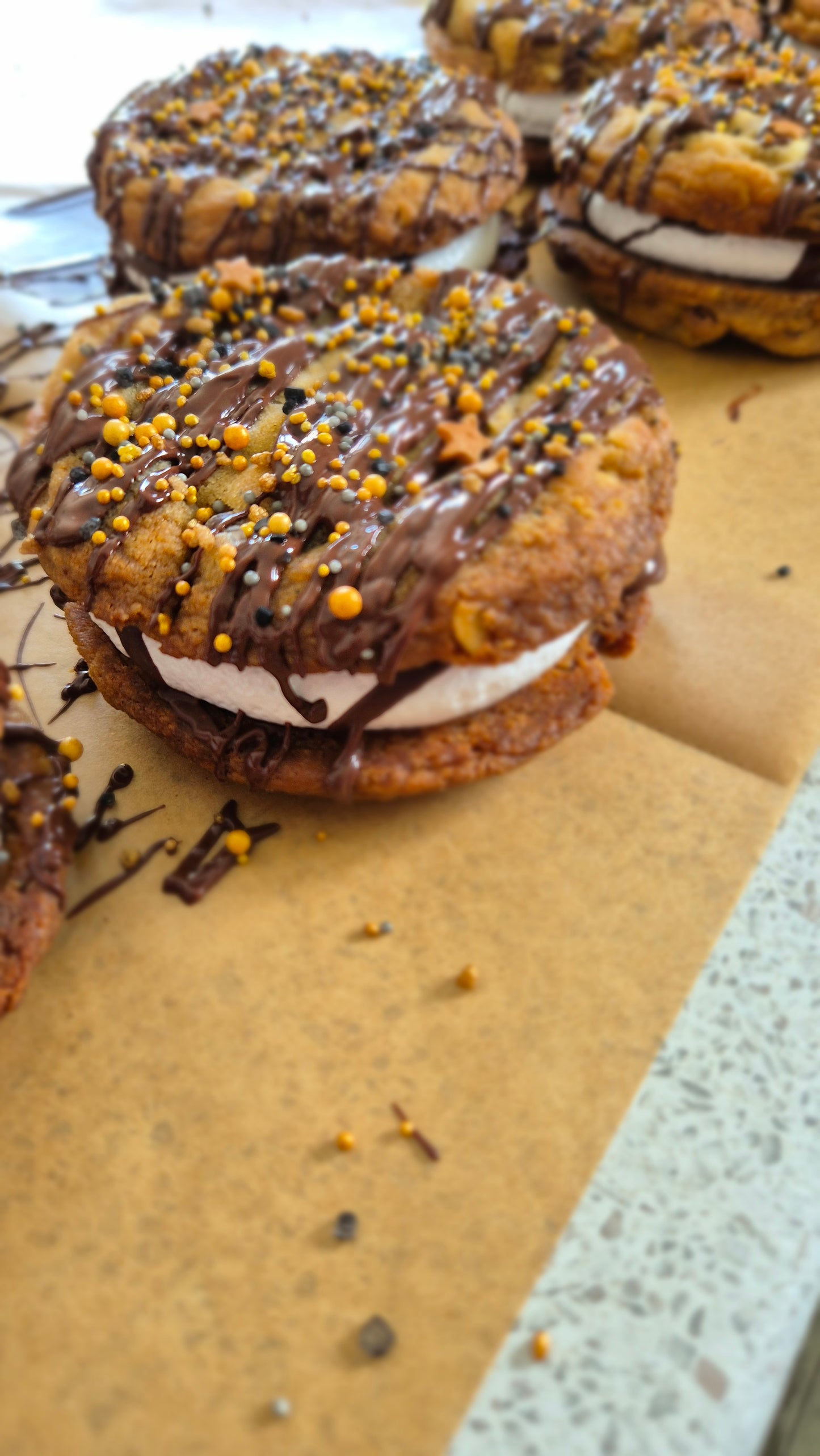 Salted Caramel Cookie Fluff Sandwich