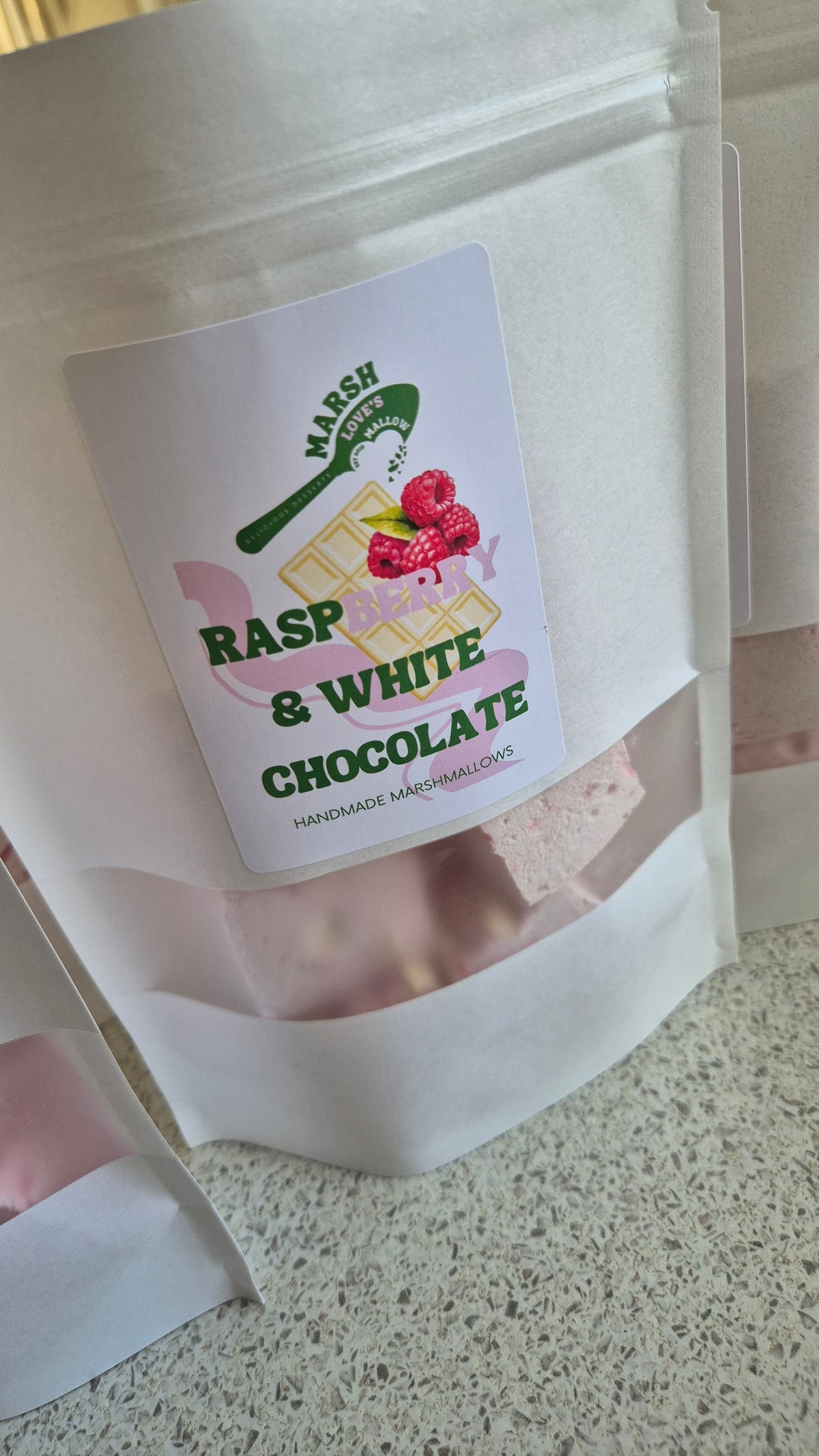 Raspberry & White Chocolate Gourmet Marshmallows