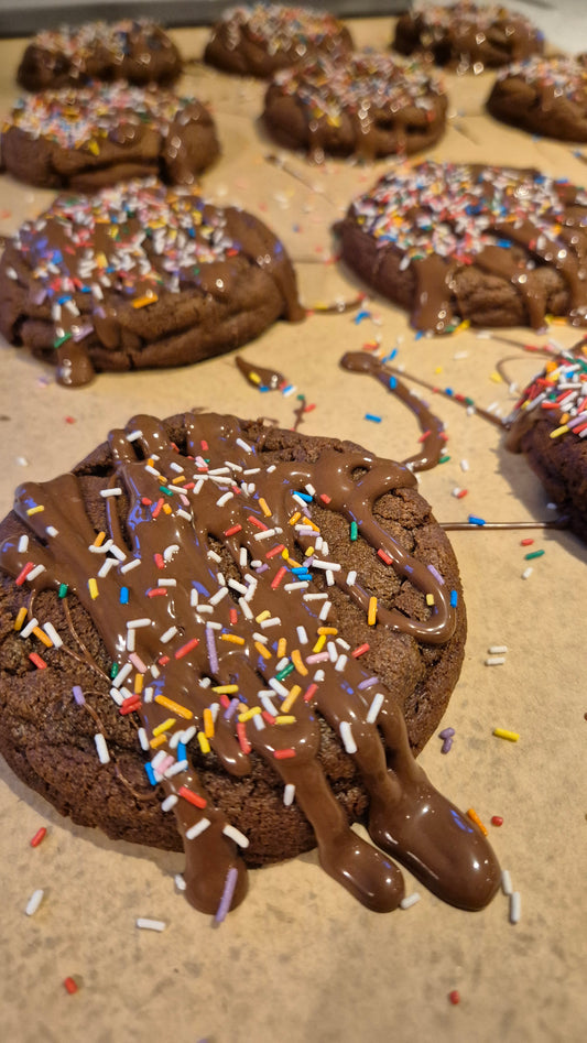 Triple Chocolate Orange Thicc Cookies
