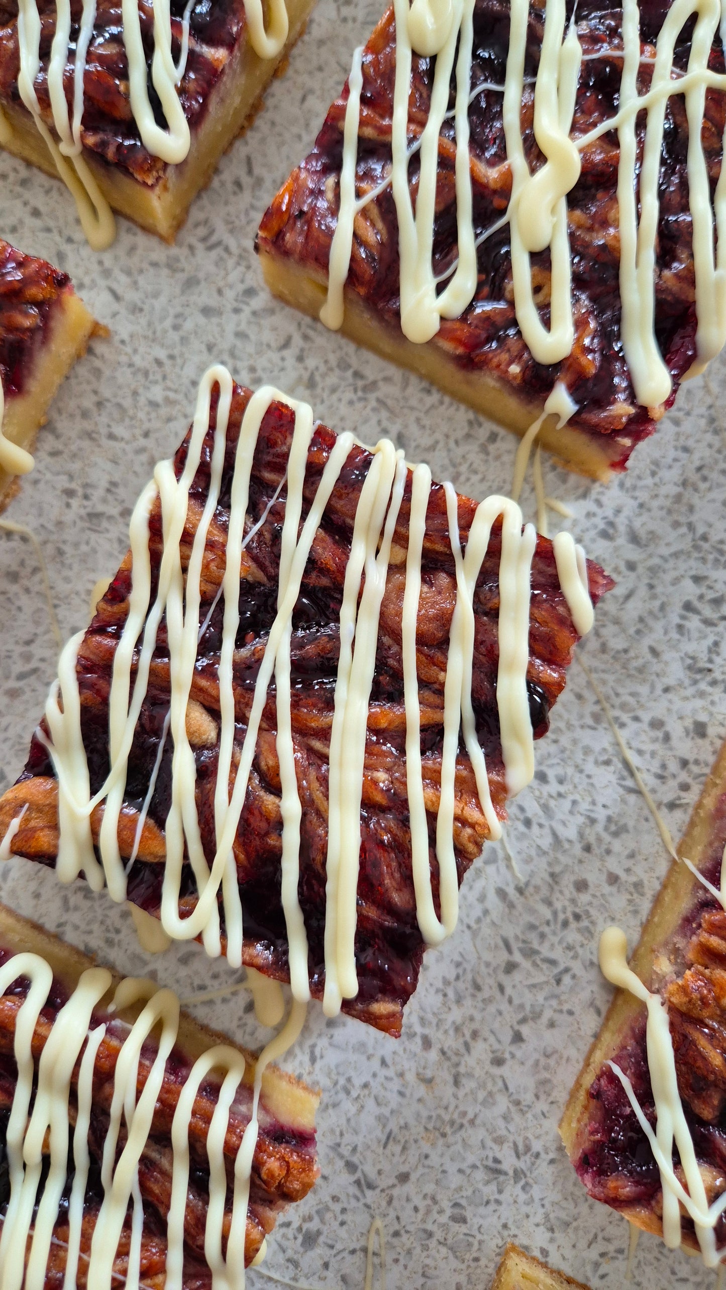 Berry Swirled Blondie Slice - Tester